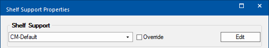 Shelf Support Properties  -  Click to Expand