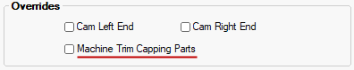 Cabinet Machining > Machining page Overrides - Click to Expand