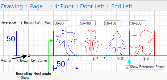 Click to view each of the four Cutout Property sheets that make up the above&nbsp;