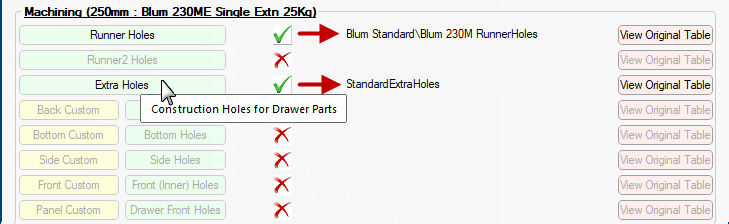 Click to view location of Machining tables used above