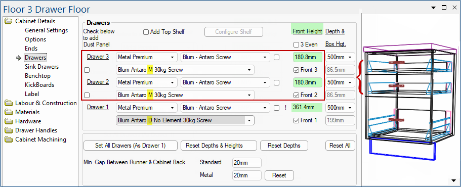 Column Runner Layout Guide Runner Sets