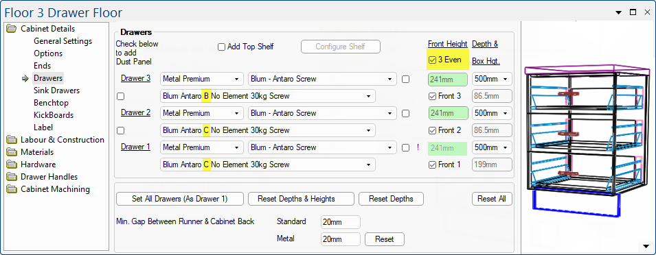 Column Runner Layout Guide Runner Sets