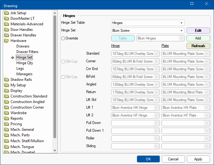 Click to compare with the Form available on the Hardware > Managers page.