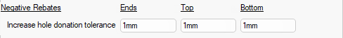 Click to view negative rebate settings