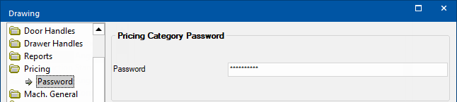 Click to view the Drawing Properties after the Password in entered
