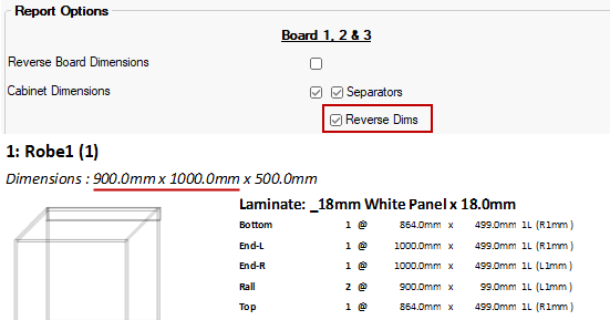 Click to view cabinet settings and comparisons