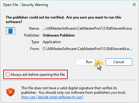 Windows System Modification Warning Reports