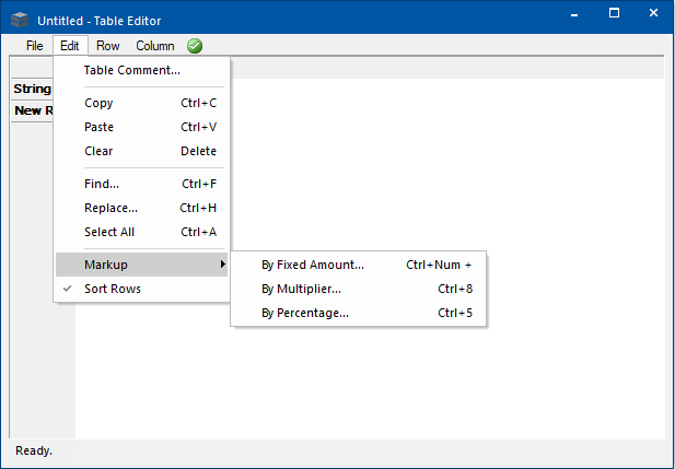 Table QLT Editor