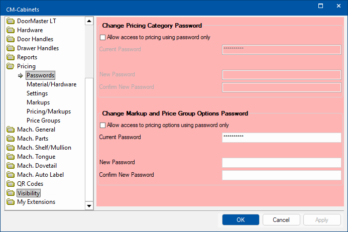 Click to view Visibilities page