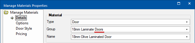 Select Material in Catalog or Drawing Properties  -  Click to Expand