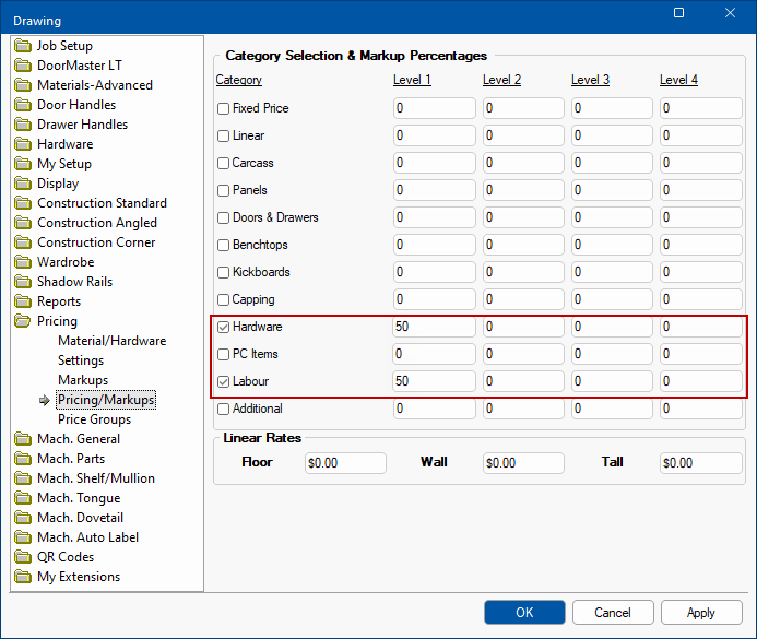 Pricing Advanced Object