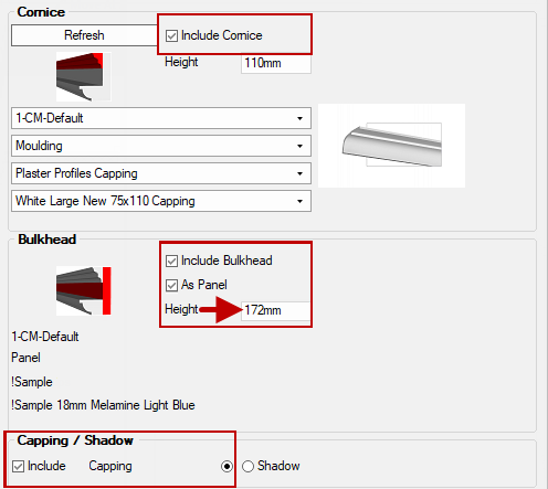 Click to view capping on drawing and selections pertaining to this tutorial