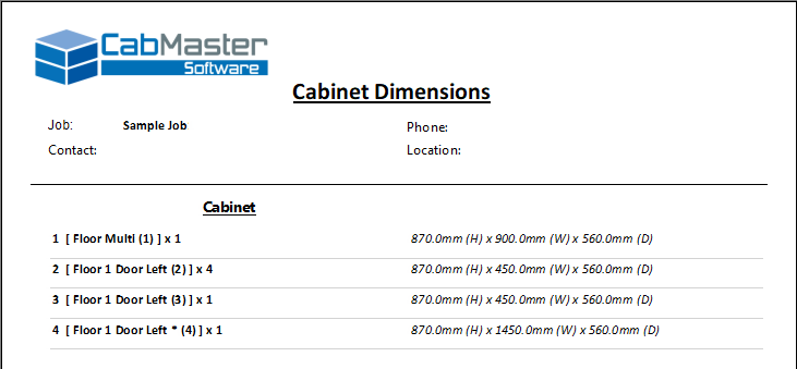 Click on image to view/compare Plan and Lists View quantities