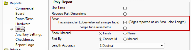 Click to view previous Drawing Properties option for comparison